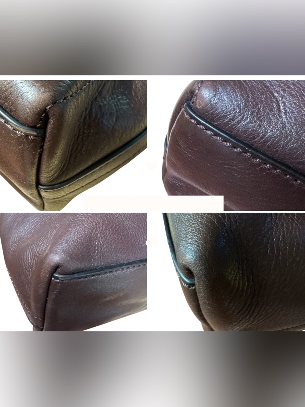 COACH Brown Leather Messenger Bag Men’s Women’s Unisex Shoulder Crossbody Large - Picture 6 of 15